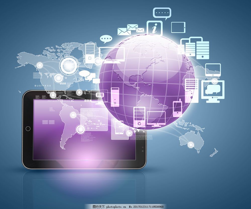 現(xiàn)代通信網絡智能手機圖片